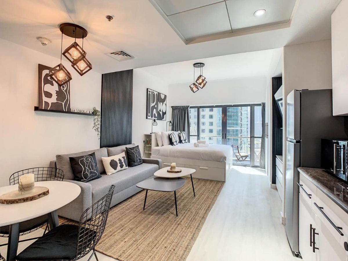 Luxury Modern Studio In Jlt With Amazing View & Rooftop Pool - Sleeps 3 Dubaj Zewnętrze zdjęcie